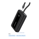 Anker Zolo 30W 20,000mAh power bank with built-in USB-C cable