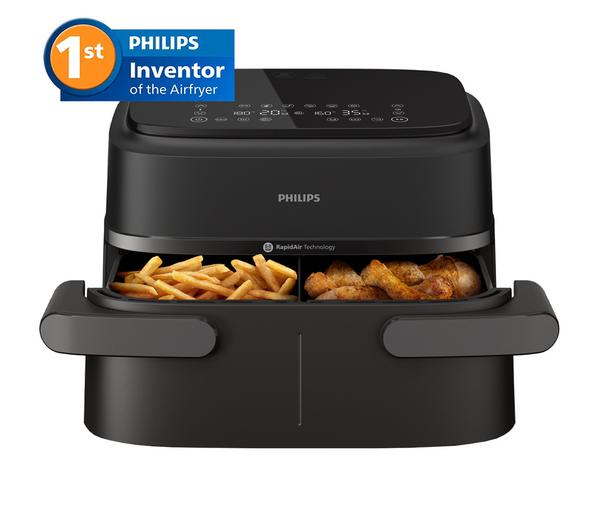 Philips 1000 Series 7.1L FlexDrawer dual basket air fryer black
