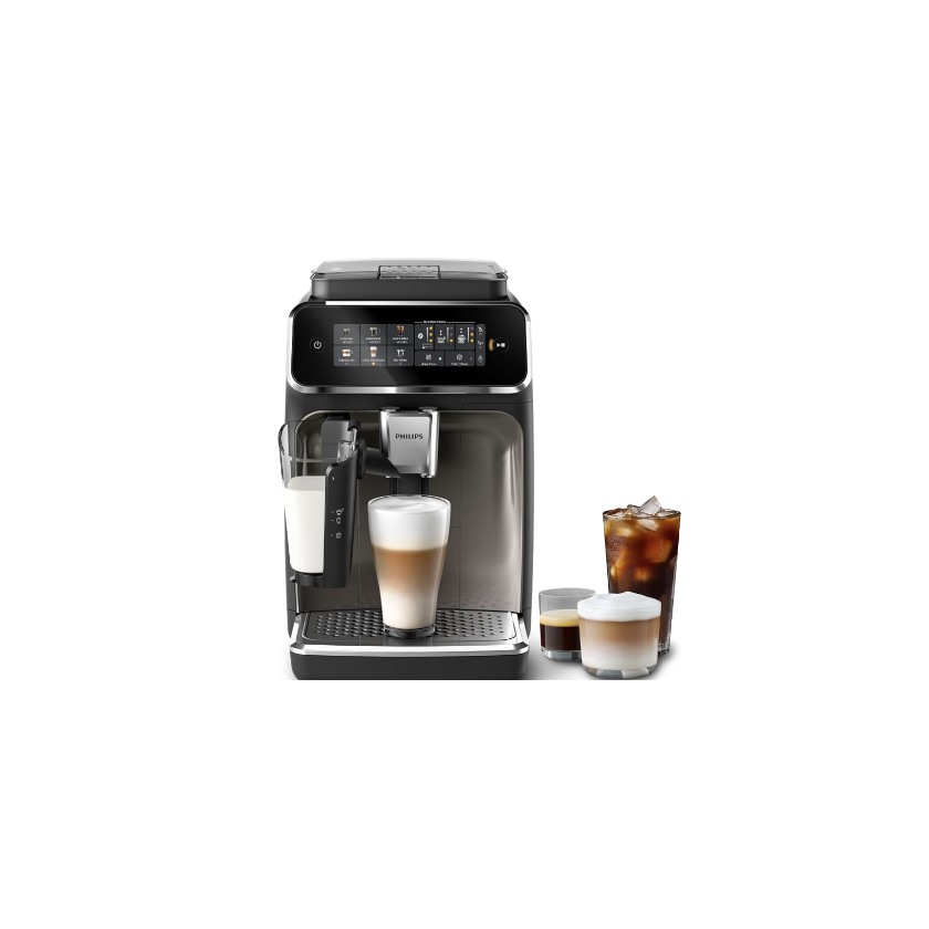 Philips Series 3300 LatteGo EP3347/90 bean-to-cup coffee machine with iced coffee and latte