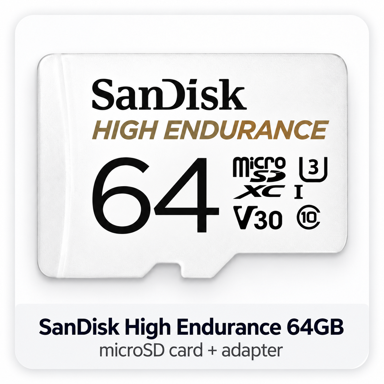 SanDisk High Endurance 64GB microSD card