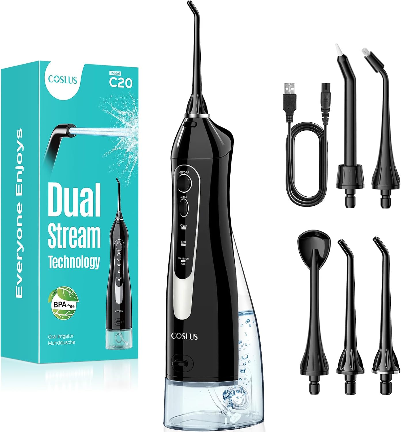COSLUS C20 cordless water flosser