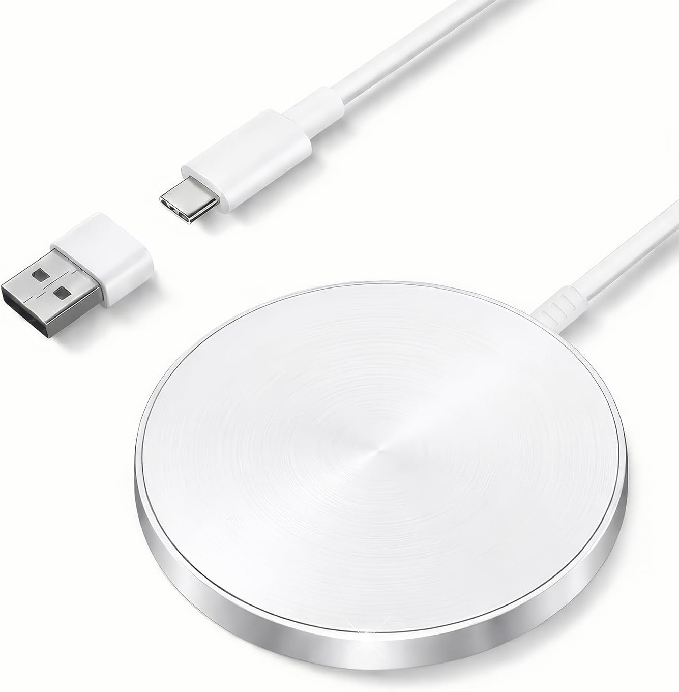 EXW Magnetic Mag-Safe Wireless Charger, 15W Fast Charging Pad