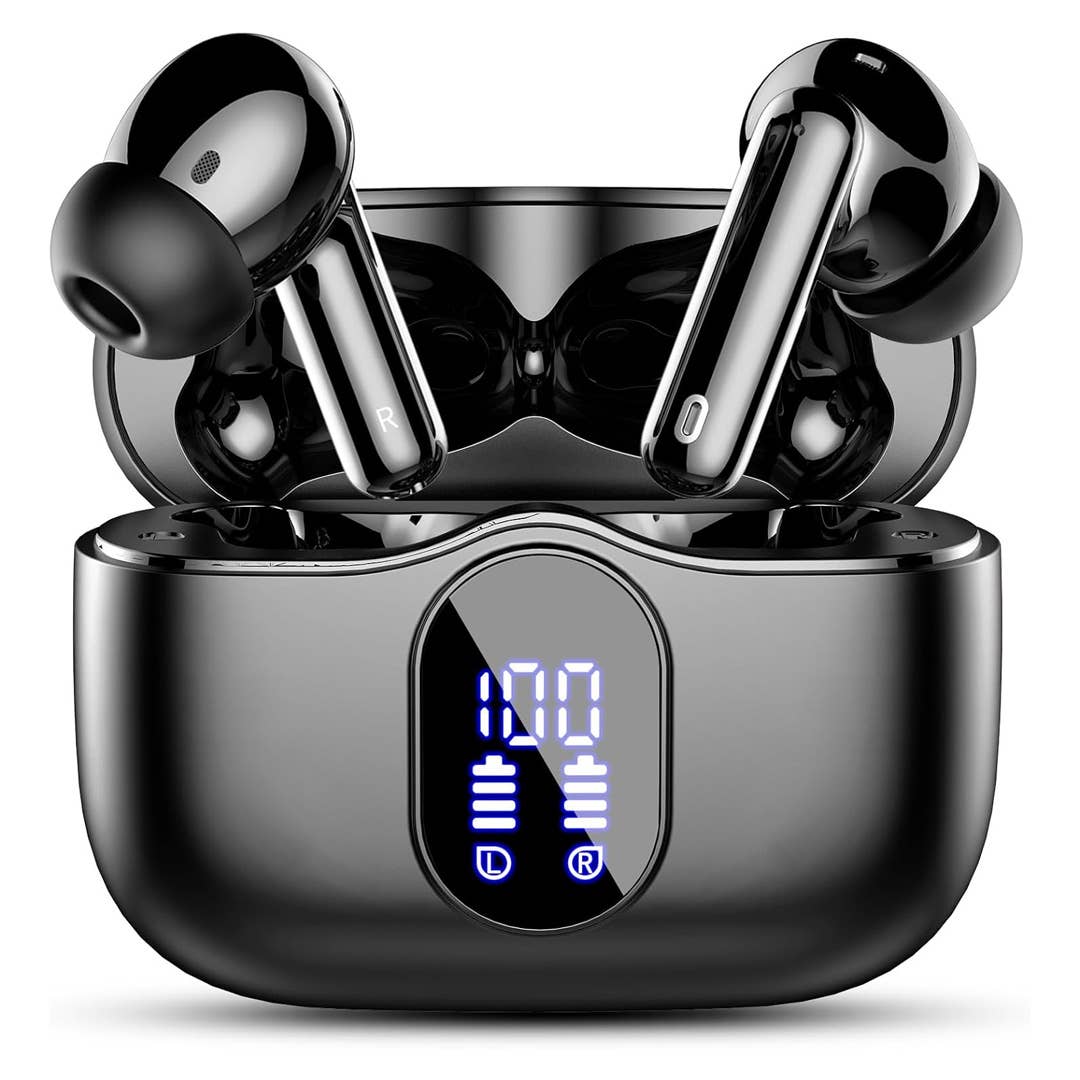 Btootos Bluetooth 5.4 wireless earbuds with LED charging case